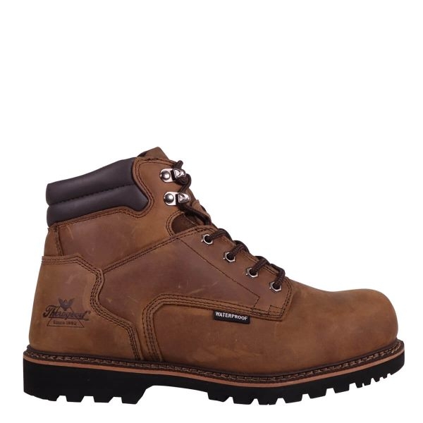 Thorogood V-Series Waterproof - 6" Crazyhorse Safety Toe